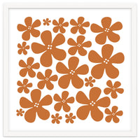 Brown Flowers Pattern