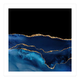 Navy & Gold Agate Texture 07  (Print Only) thumbnail