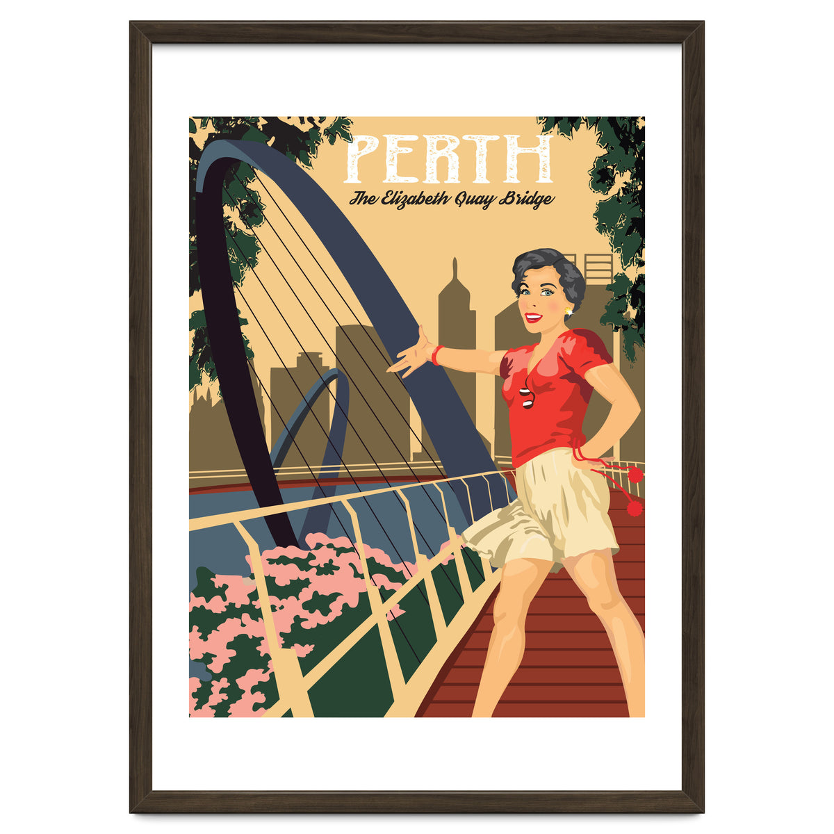 Perth, The Elizabeth Quay Bridge, Australia