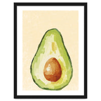 Avocado Half, Fresh Food Kitchen Art
