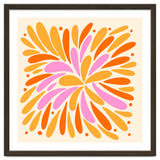 Floral Burst - pink, yellow and orange thumbnail