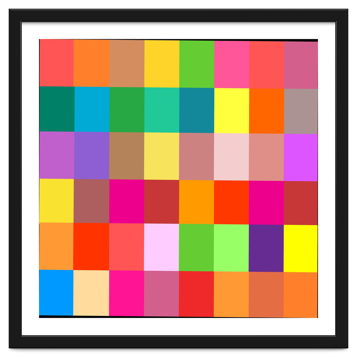 Colorful Rainbow Squares Patch