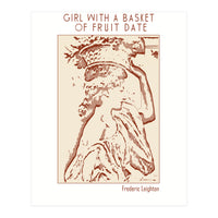 Girl With A Basket Of Fruit Date – Frederic Leig (Print Only)