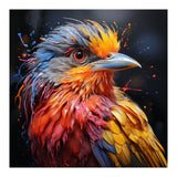 Vibrant Bird With Colorful Splatter Paint  (Print Only) thumbnail