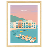 Amalfi Coast Italy Travel Postcard thumbnail