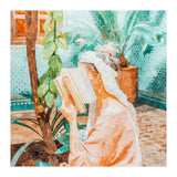 Turkish Reader | Morocco Travel Book Club | Modern Bohemian Woman Architecture | Watercolor Painting (Print Only) thumbnail