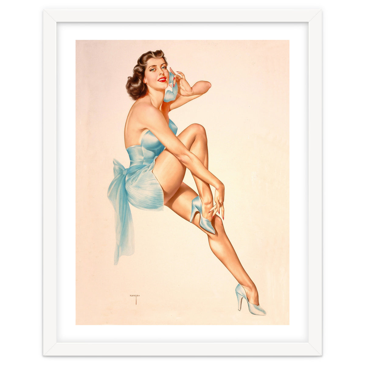 Beautiful Pinup Woman Posing In Ballerina Costume