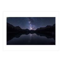 Starlit Reflection: Milky Way Over Mountain Lake (Print Only)