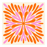Symmetry Petals - pink and orange (Print Only) thumbnail