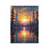 A Cybernetic Sunset Reflecting the Symbiosis (Print Only) thumbnail