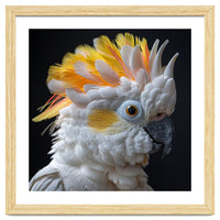 Close Up Of A Cockatoo Parrot With Yellow Crest