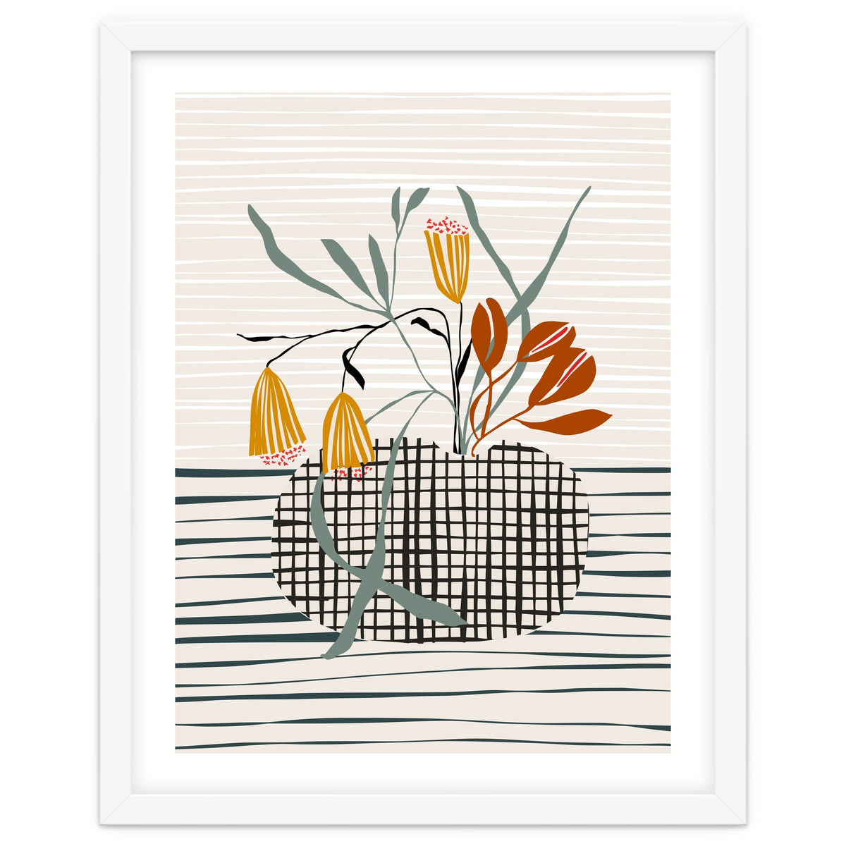 Midcentury vase light