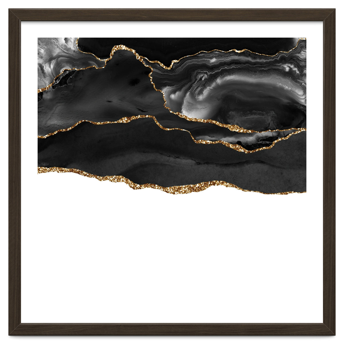 Black & Gold Agate Texture 05