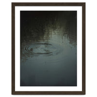 Moody Rain Puddle Ripples Oil Painting