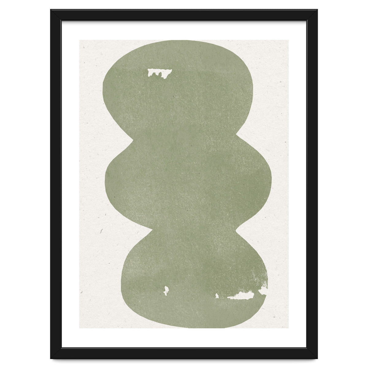GREEN WATERCOLOR SHAPES NO.2