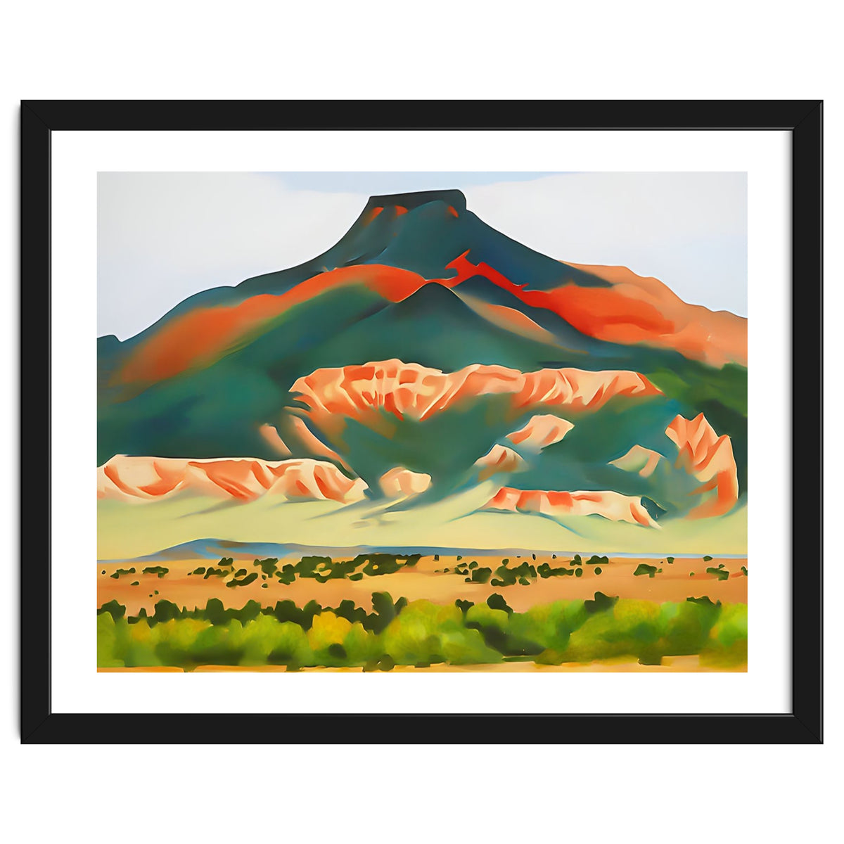 Georgia O’Keeffe – My Front Yard, Summer (1941) | Vibrant Southwestern Landscape in Modernist Style
