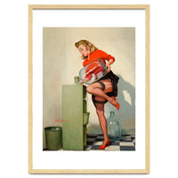 Pinup Sexy Water Cooler Girl