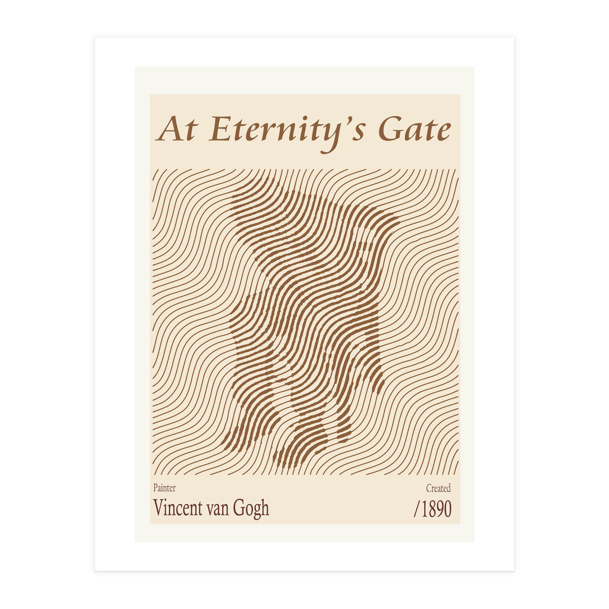 At Eternity’s Gate Vincent Van Gogh (1890) (Print Only)