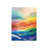 Vibrant Impasto Abstract Landscape Painting (Print Only) thumbnail
