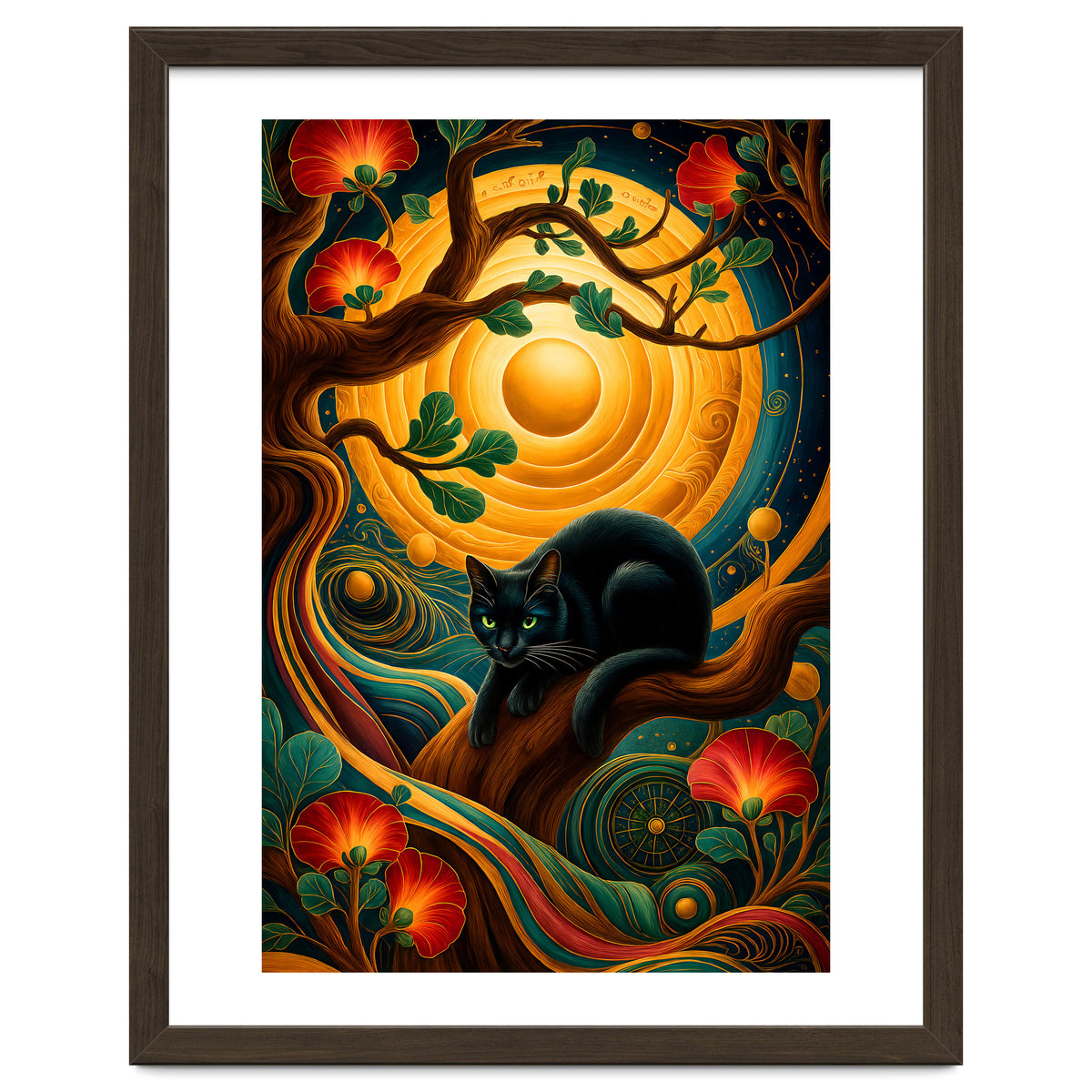 Black Cat Retro Contemporer