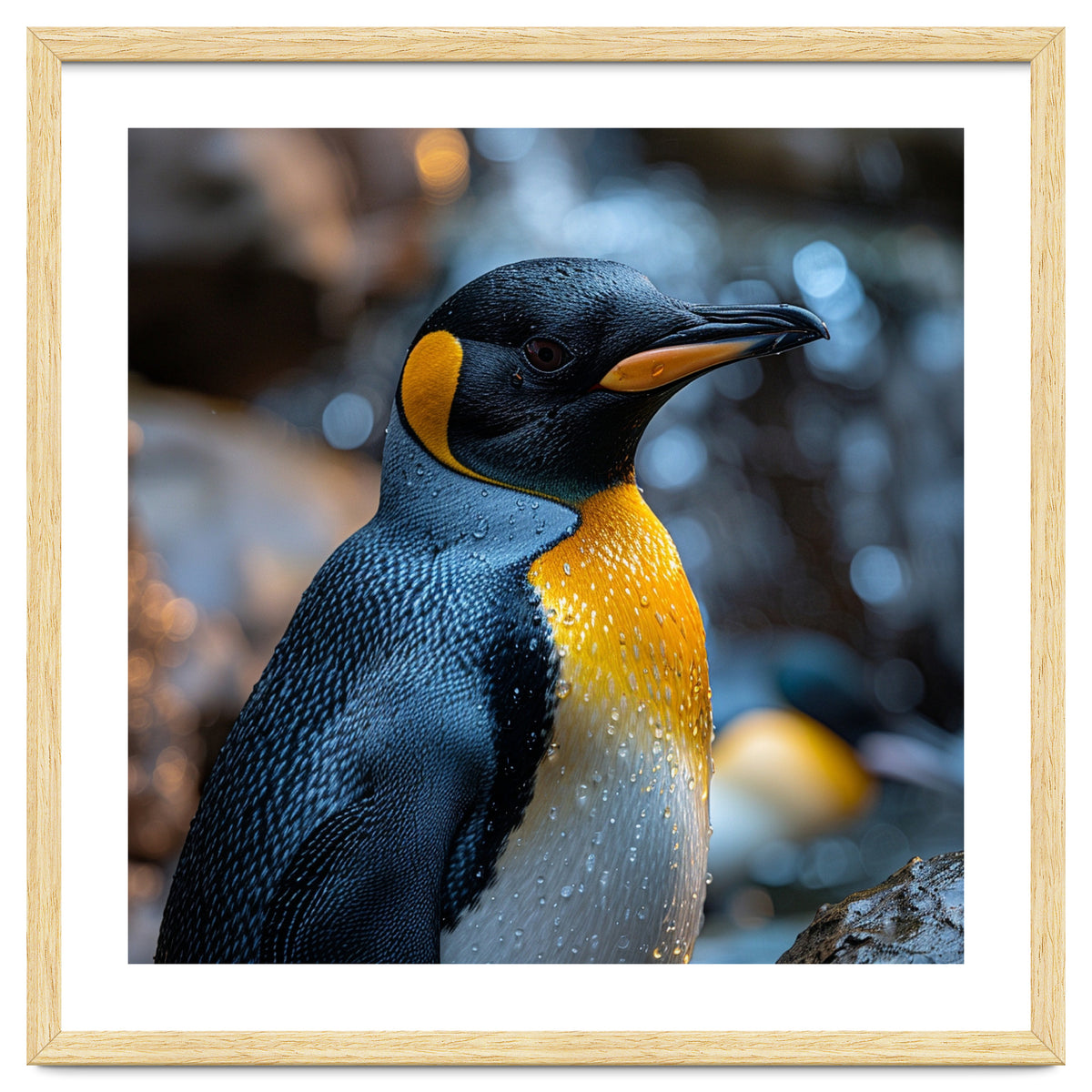King Penguin Close Up Portrait Nature