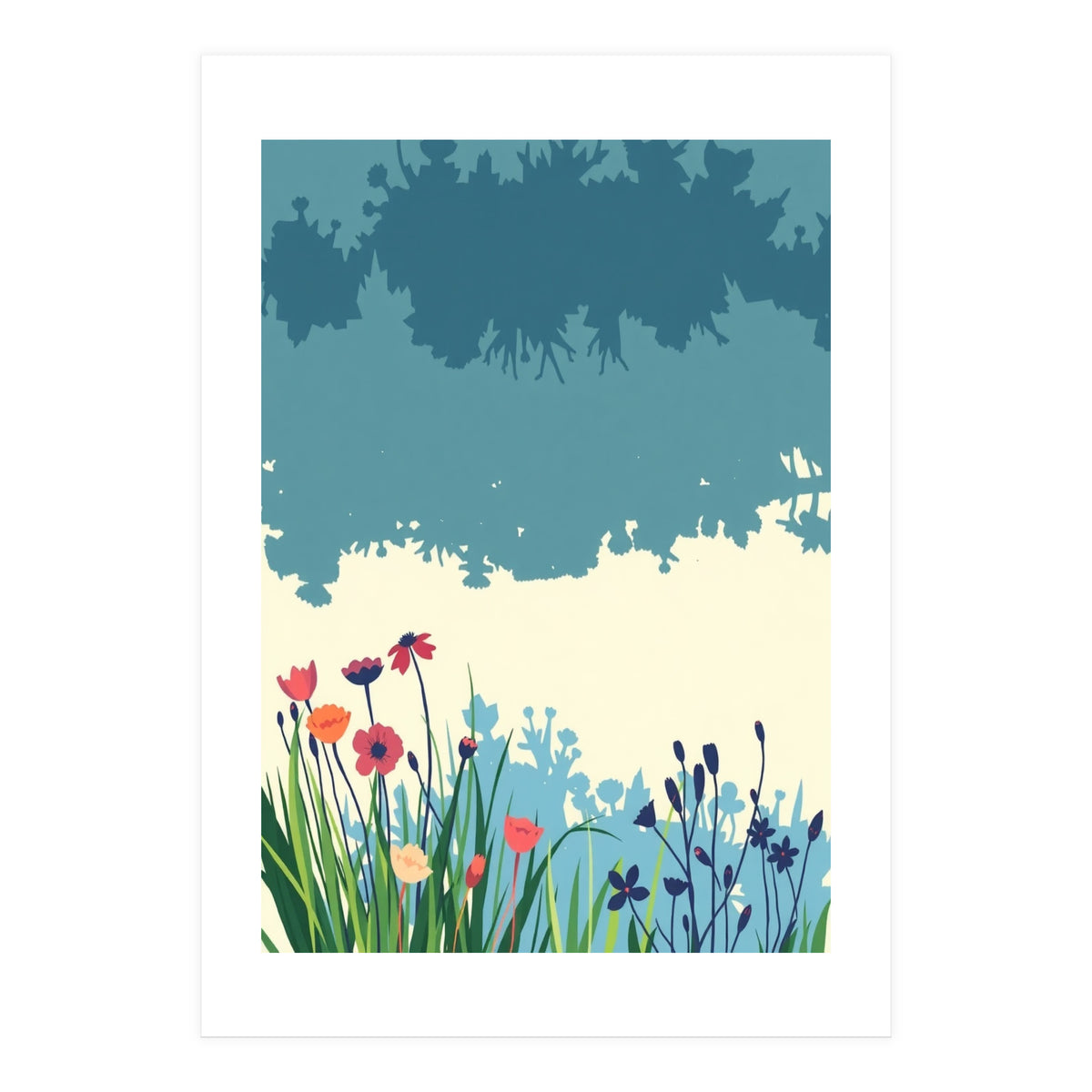 Lake Flower Nature (Print Only)