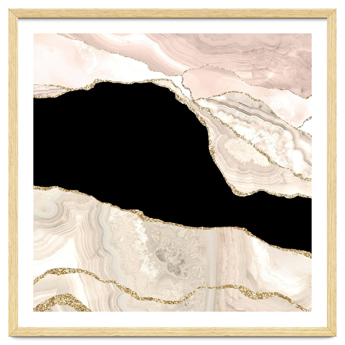 Ivory & Gold Agate Texture 01