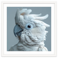 White Cockatoo Bird Portrait Close Up