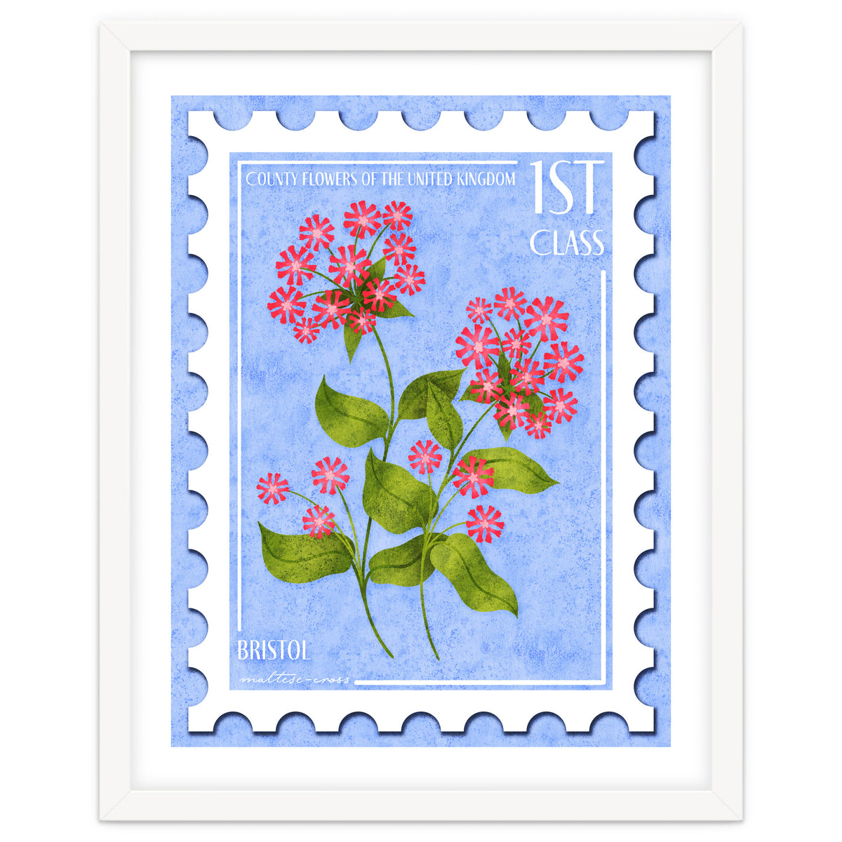 Bristol Maltese Cross Postage Stamp
