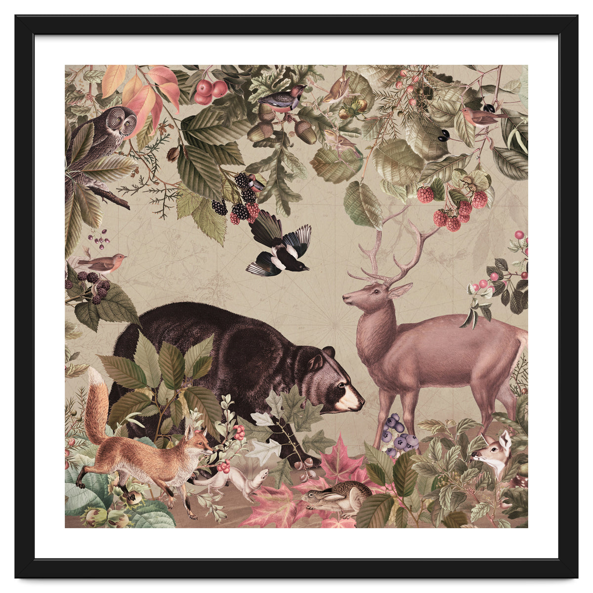 Nostalgic Autumn guardians of the forest