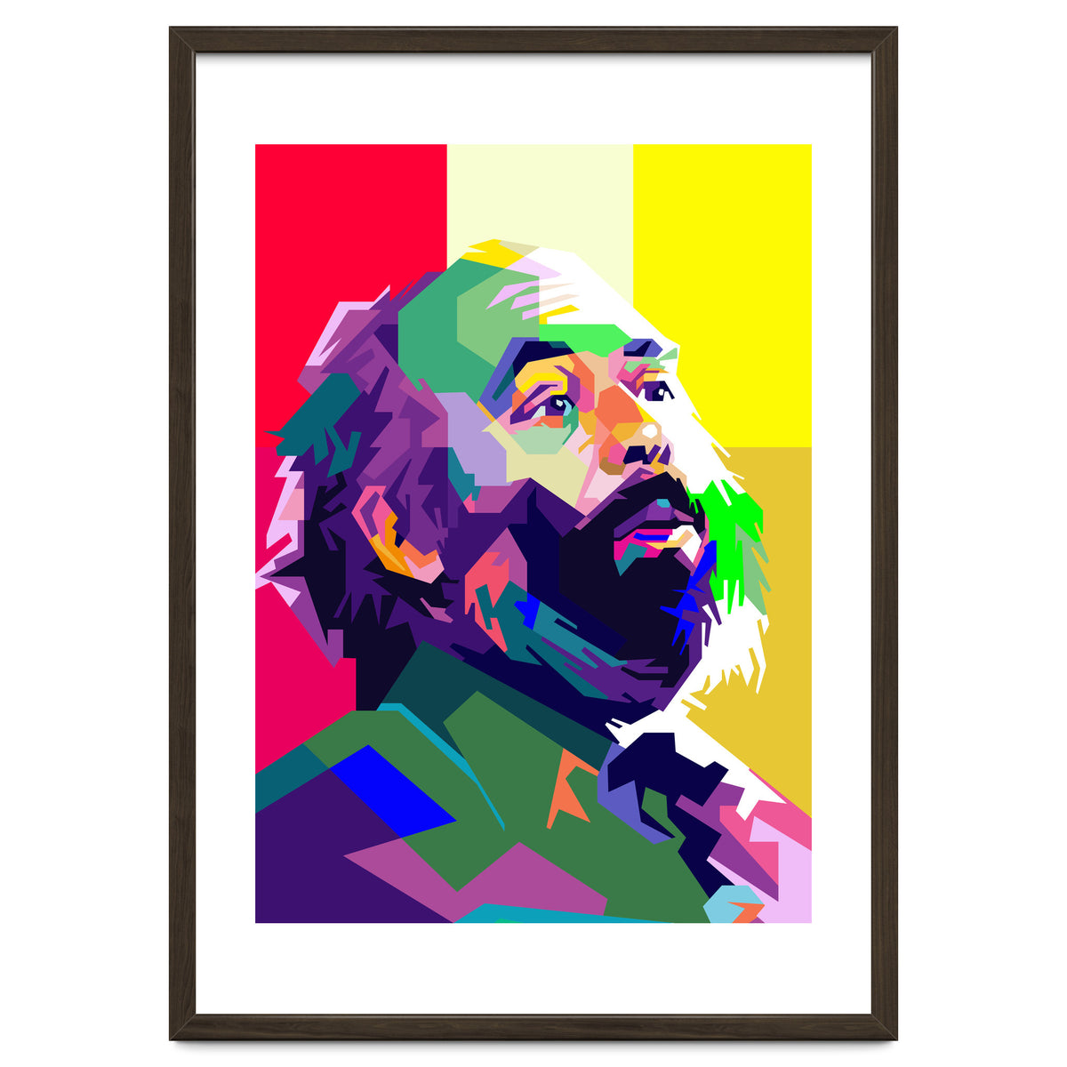 Luciano Pavarotti Opera Musical Pop Art WPAP