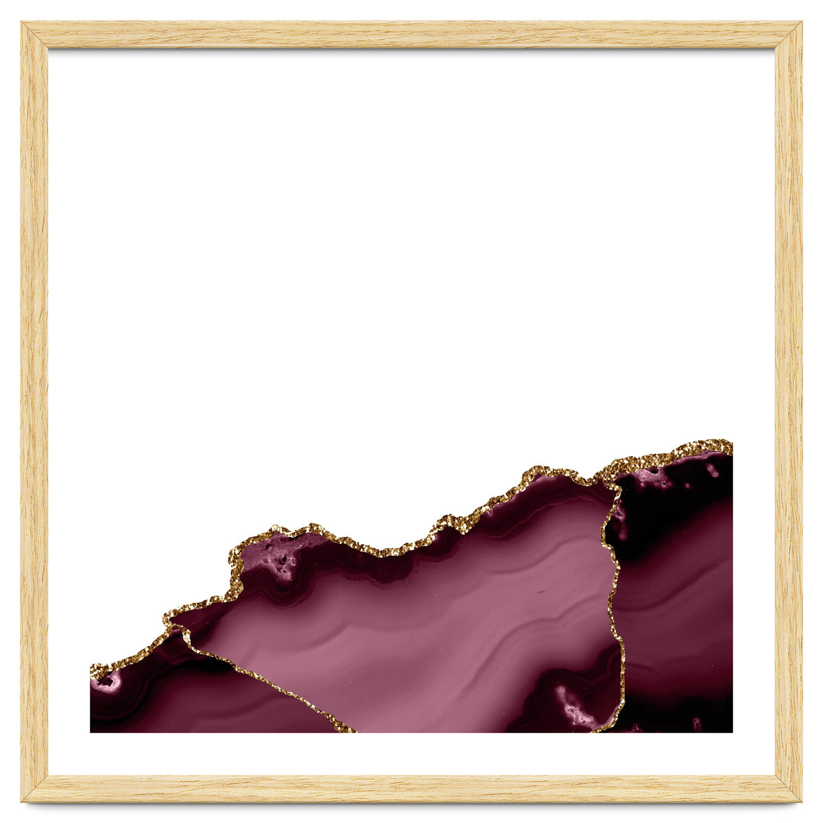Burgundy & Gold Agate Texture 27