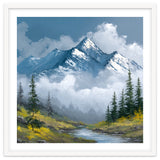 Majestic Peaks in Morning Mist thumbnail