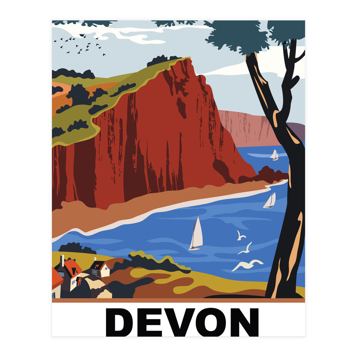Devon County, England (Print Only)