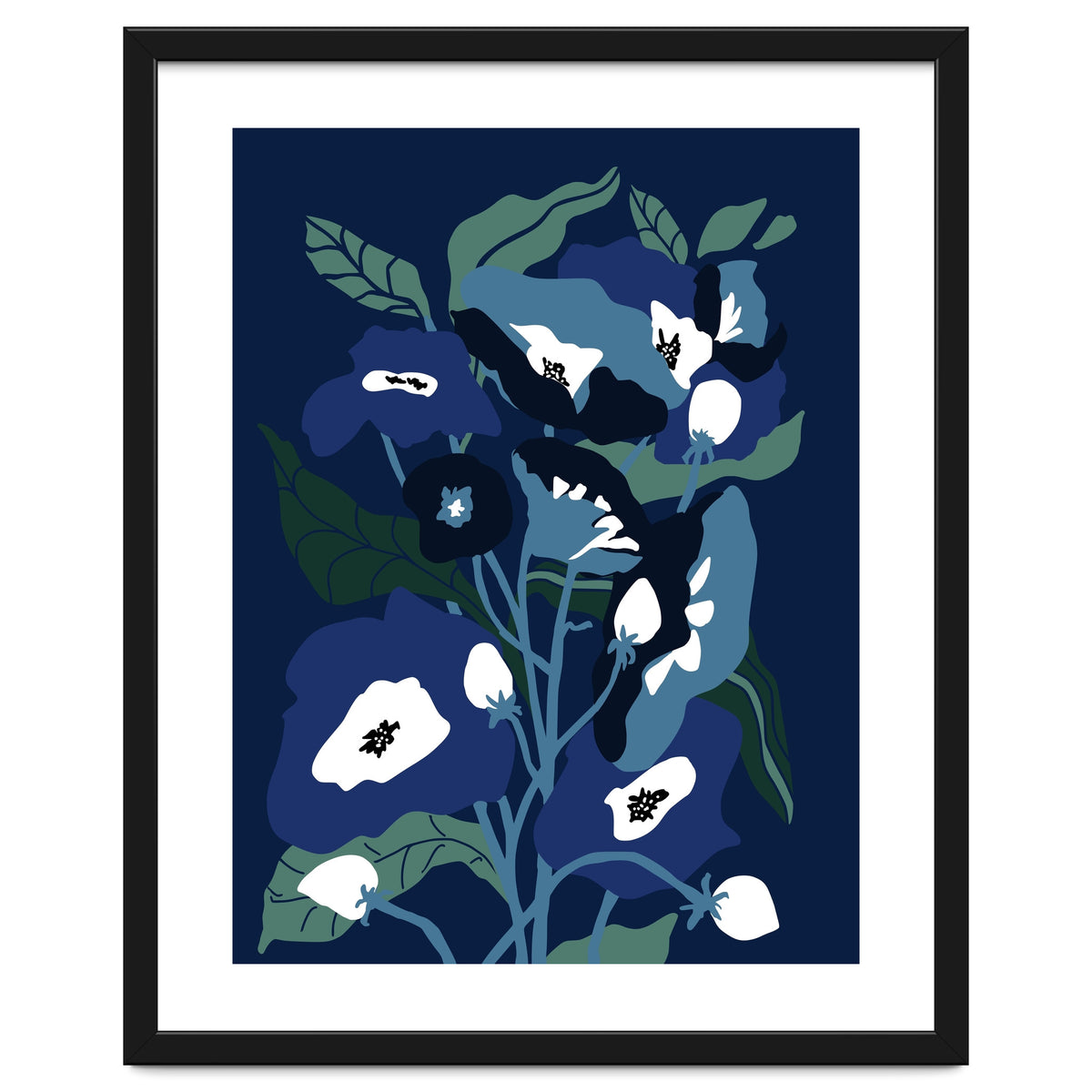 Garden Flowers at night