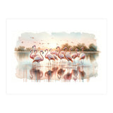 Serene Flamingo Sunrise (Print Only) thumbnail
