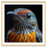 Close Up Of A Colorful Exotic Bird Head thumbnail