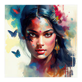 Azure Butterflies Hindu Portrait (Print Only) thumbnail