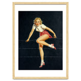 Pinup Girl Crossing The Barbed Wire thumbnail