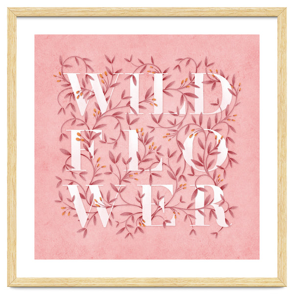 Wild Flower Typography