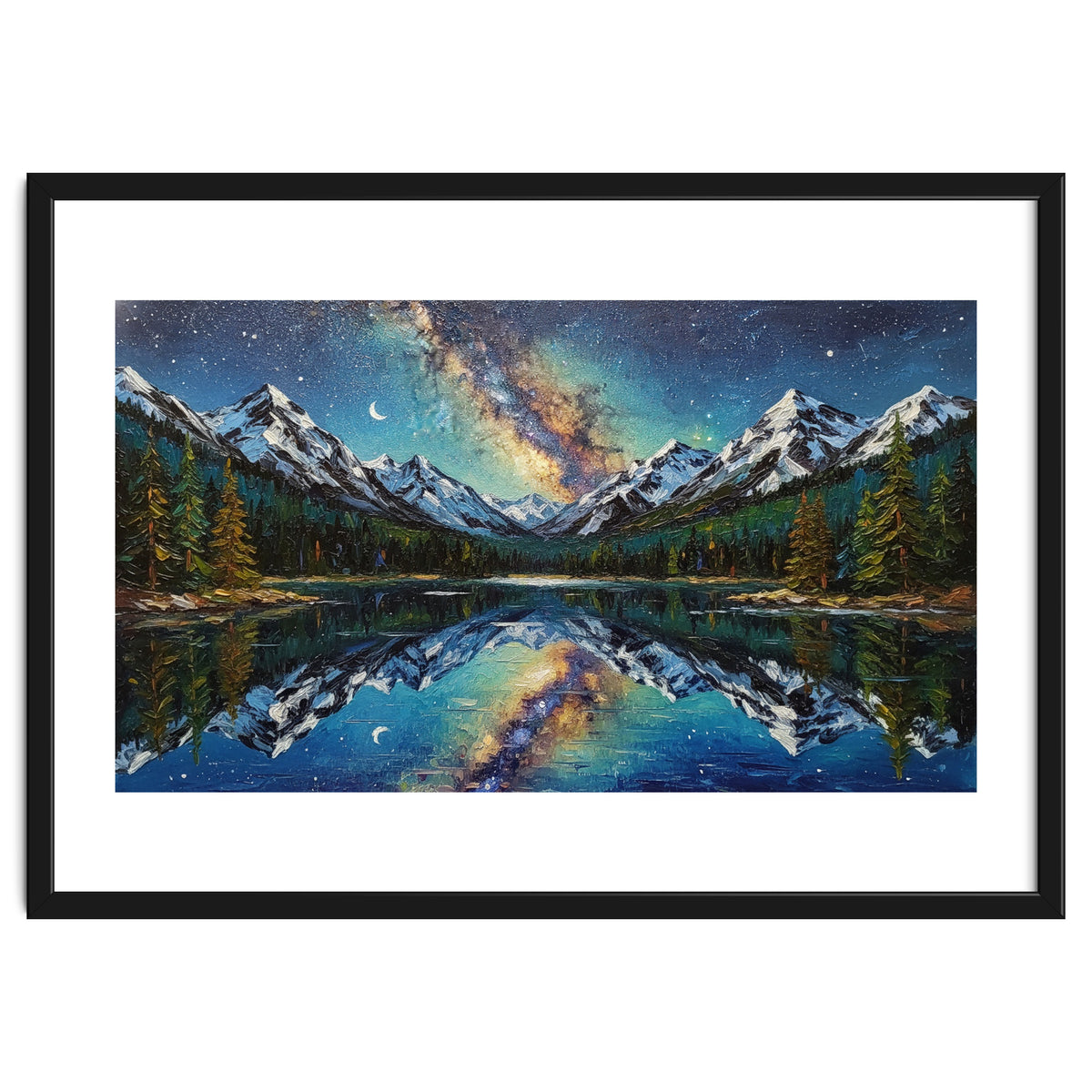 Midnight Mountain Reflection