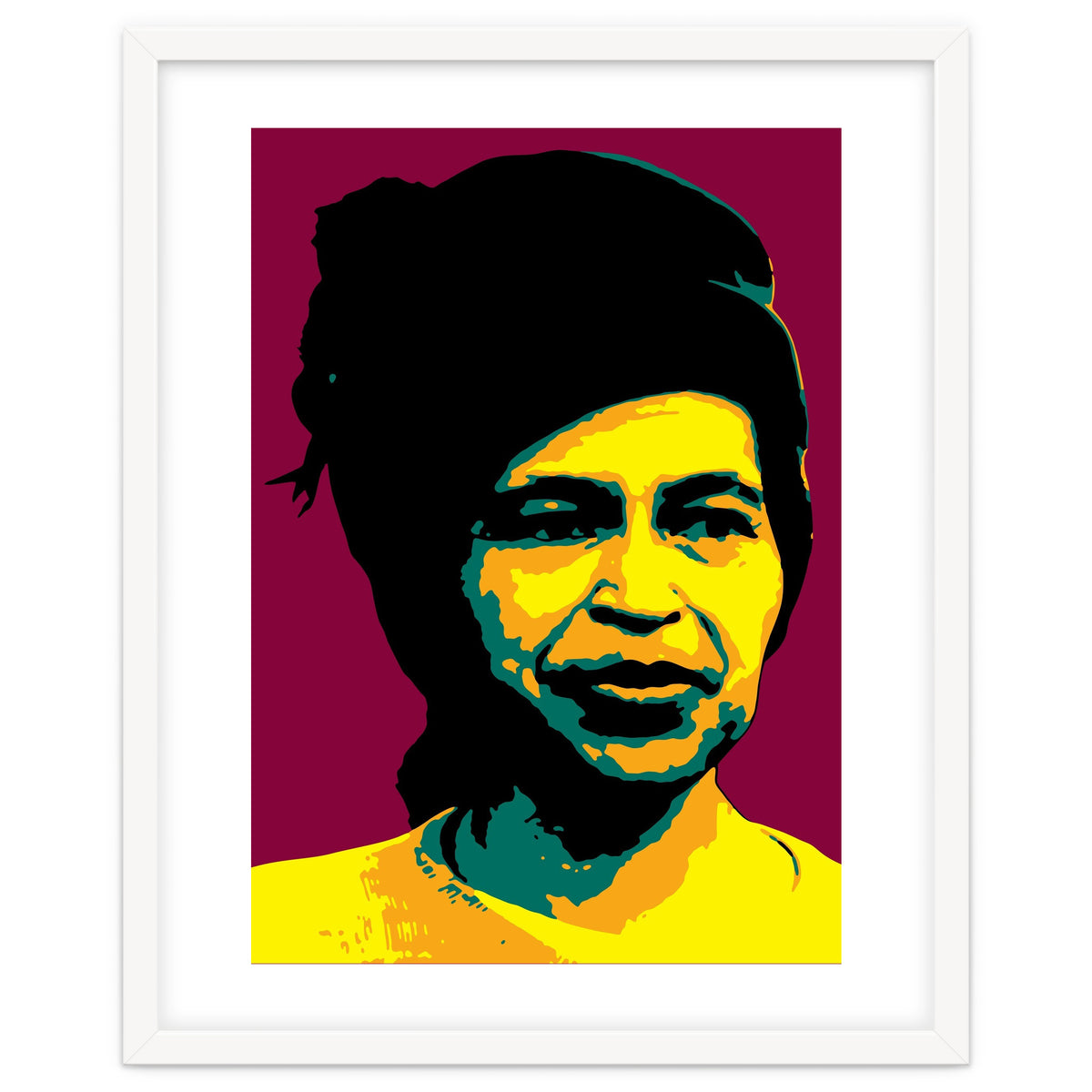 Rosa Parks  American Activist Legend in Pop Art