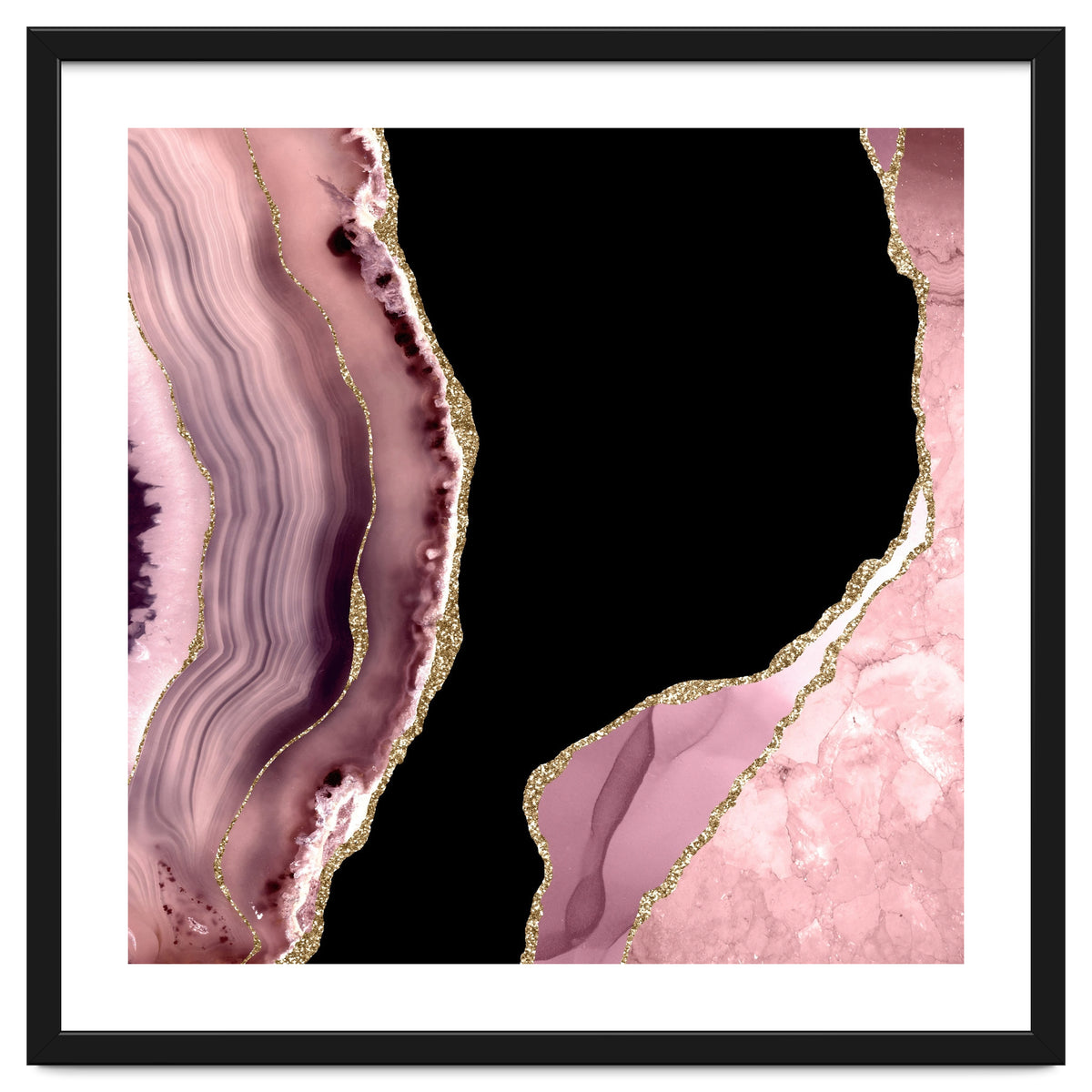 Blush & Gold Agate Texture 01