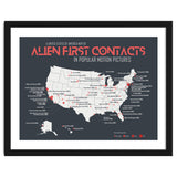 USA Map of Alien First Contacts in Movies thumbnail