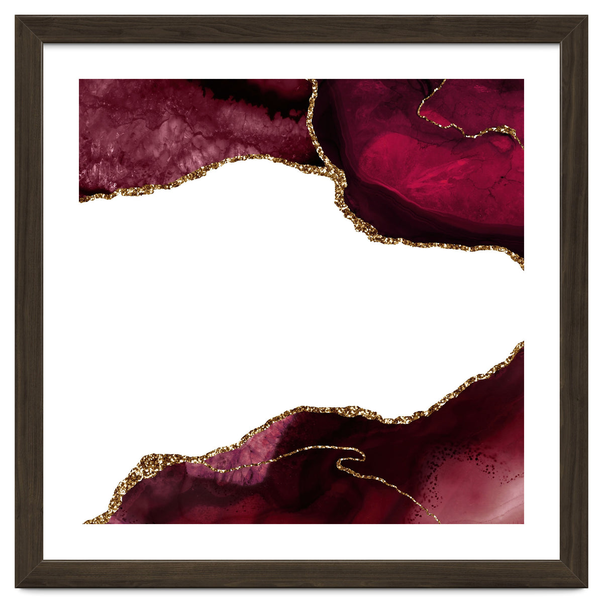 Burgundy & Gold Agate Texture 29