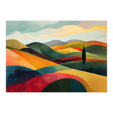 Abstract Tuscan Hills Landscape Painting (Print Only) thumbnail