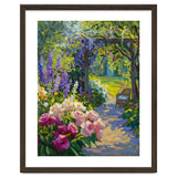 Serene Summer Garden Path Oil Painting thumbnail