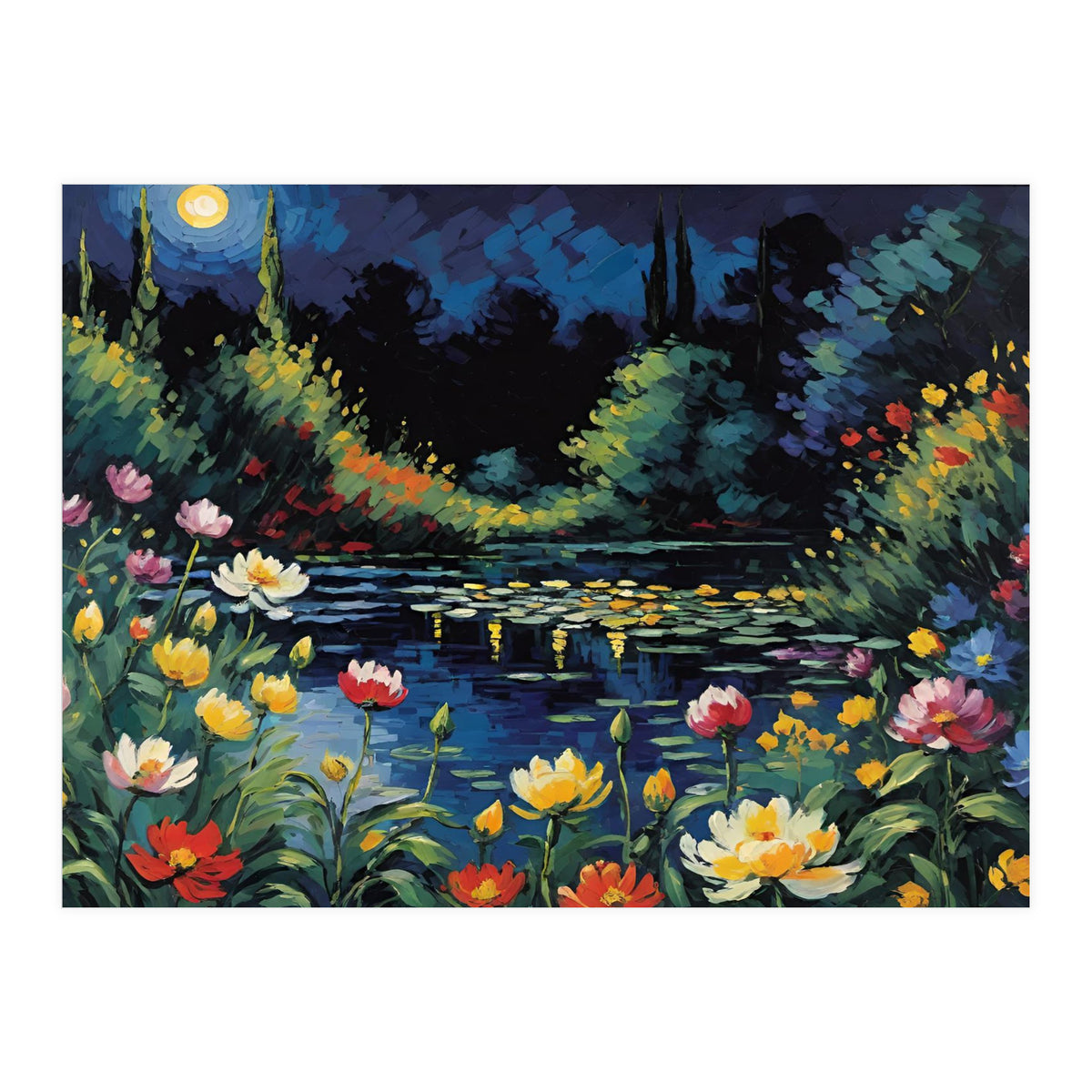 Moon Unique Flower (Print Only)