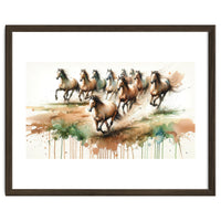Galloping Horse Herd