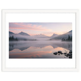 Misty Morning Reflection: Serene Alpine Lake thumbnail